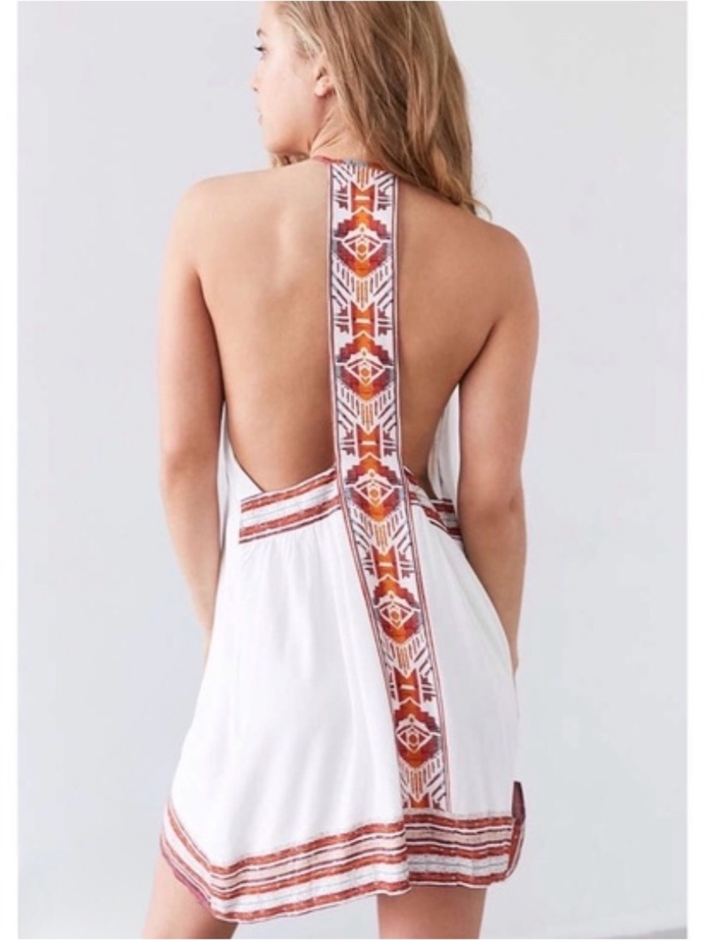 UO Ecote Gigi Mixed Print T-Back Frock Dress Boho Southwestern Cowgirl Festival